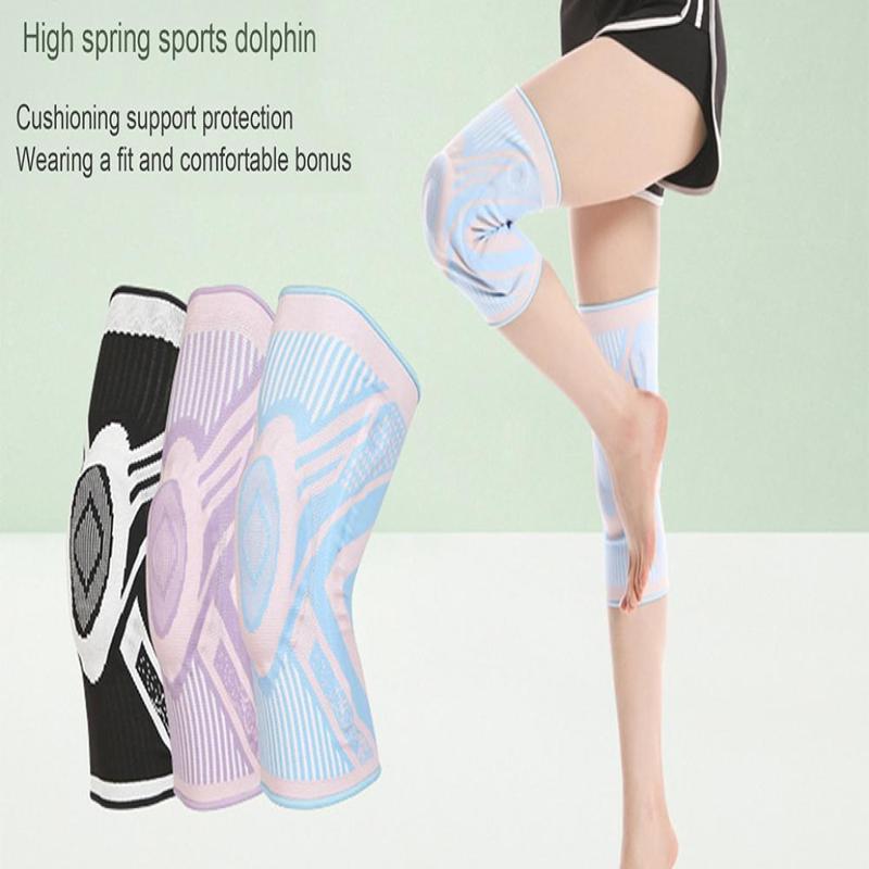 Product Introduction of 1PC High Nylon Fabric Knee Protector Anti-slip Knee Compression Sleeve for Healthcare Support 2