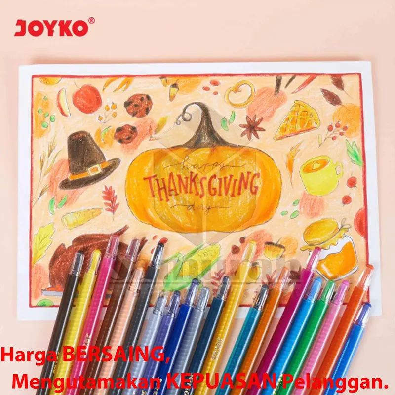 Crayon Joyko TWCR-36s ( 36 Colours ) / Krayon Putar Mewarnai isi 36 Warna /  Twist Oil Pastel TWCR 36s 3