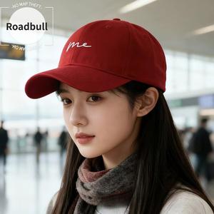 ROADBULL2026新しいシンプル野球帽,女性用大頭囲ソフトトップキャップ,男性用韓国風おしゃれ万能小顔効果のある日よけ帽子,トレンドアイテム