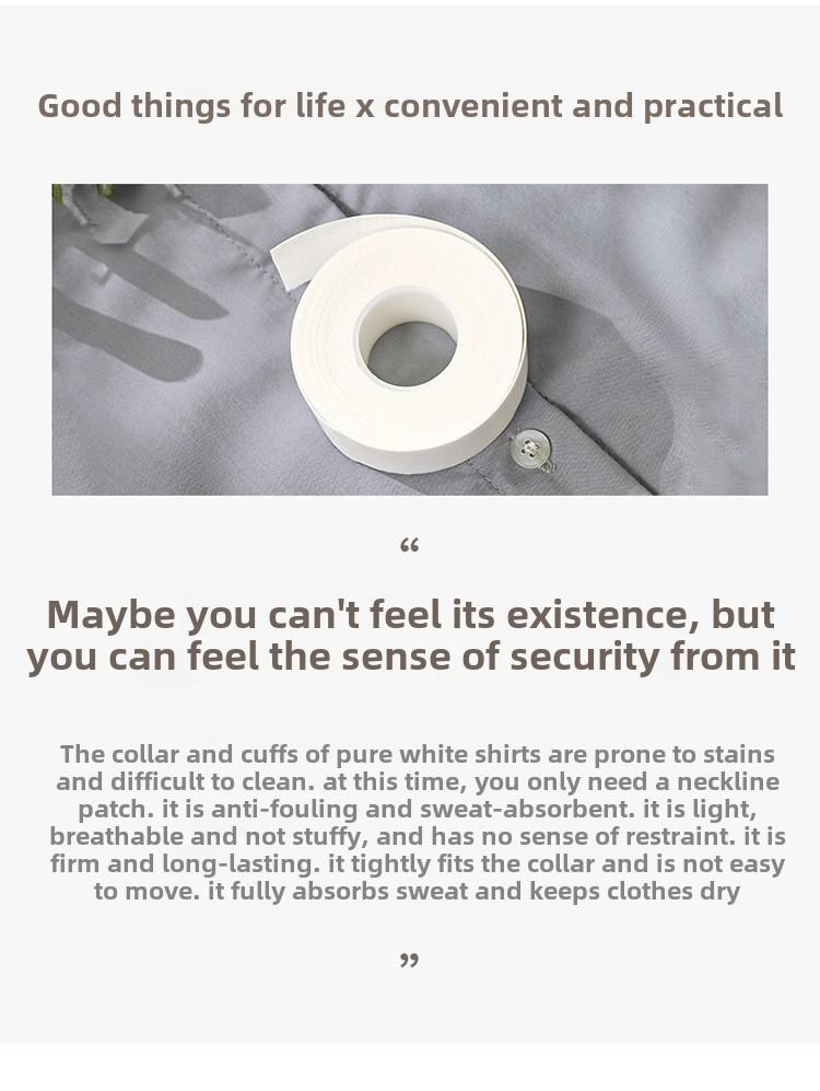 Product Introduction of Collar Sticker Neckline Sole Sticker Artifact Men's and Women's Shirt Collar Cuff Inner Sweat Stick Disposable Invisible Sweat Solidate 0