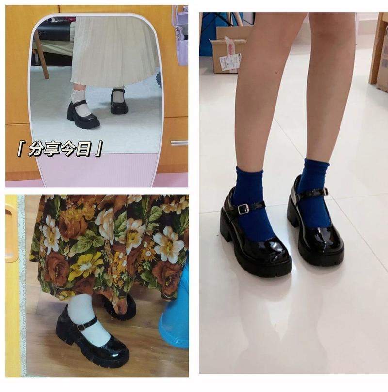 Product Introduction of Giày Cao Gót Đế Xuồng Gót Chunky, Giày Da Nhỏ Giày Lolita Cao Gót Anh Quốc Cho Nữ, Phong Cách JK, Giày Mary Jane Cổ Điển, Hàng Mới Về 2024 11