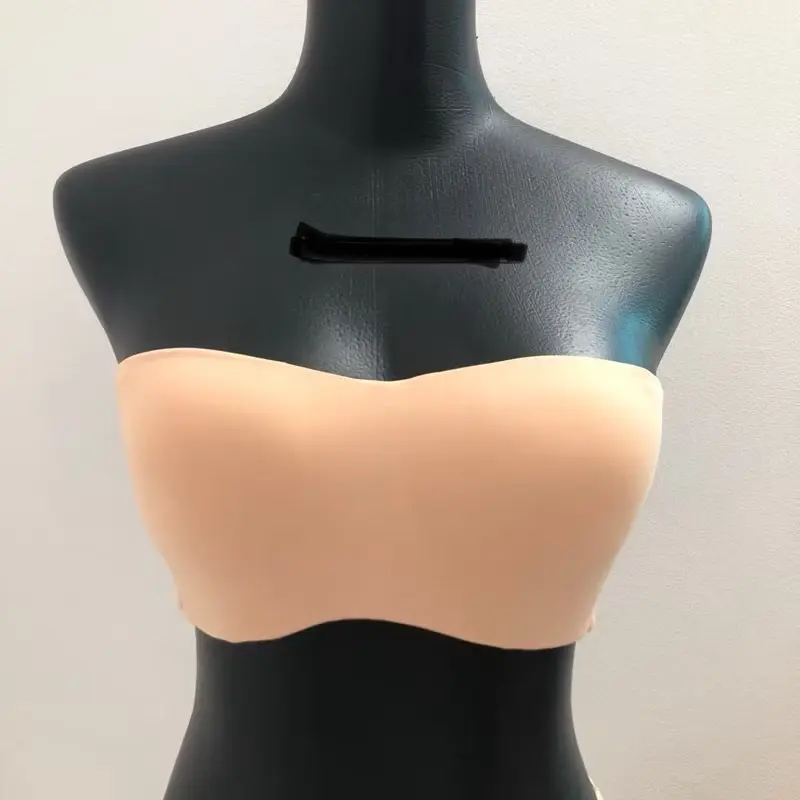 Áo lót Nữ không dây Bigsize mặc chống tuột Thái Lan Beena 2247 cup B-C(quả vừa và to) Bra có gọng, quả ngang, ko bè ngực Women Nhung Thun Kem -Tết 2