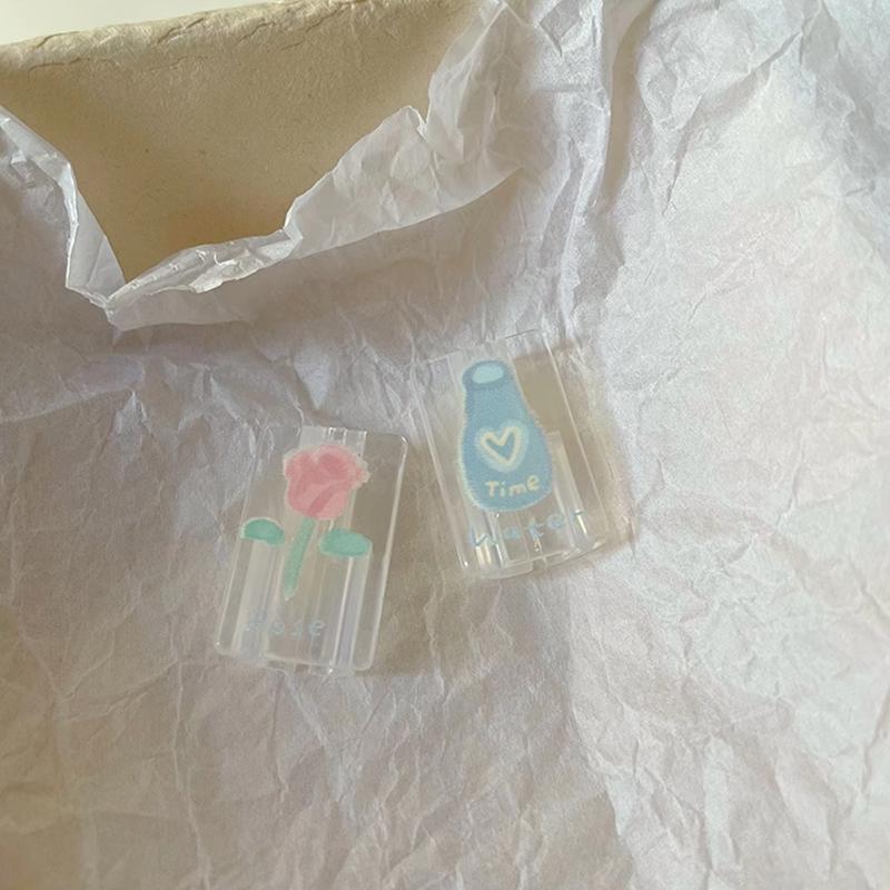 【COD】[Model Terbaru]Pita Pink Charger Protective Case Transparan Anti Folding Protective Case Cocok untuk IP