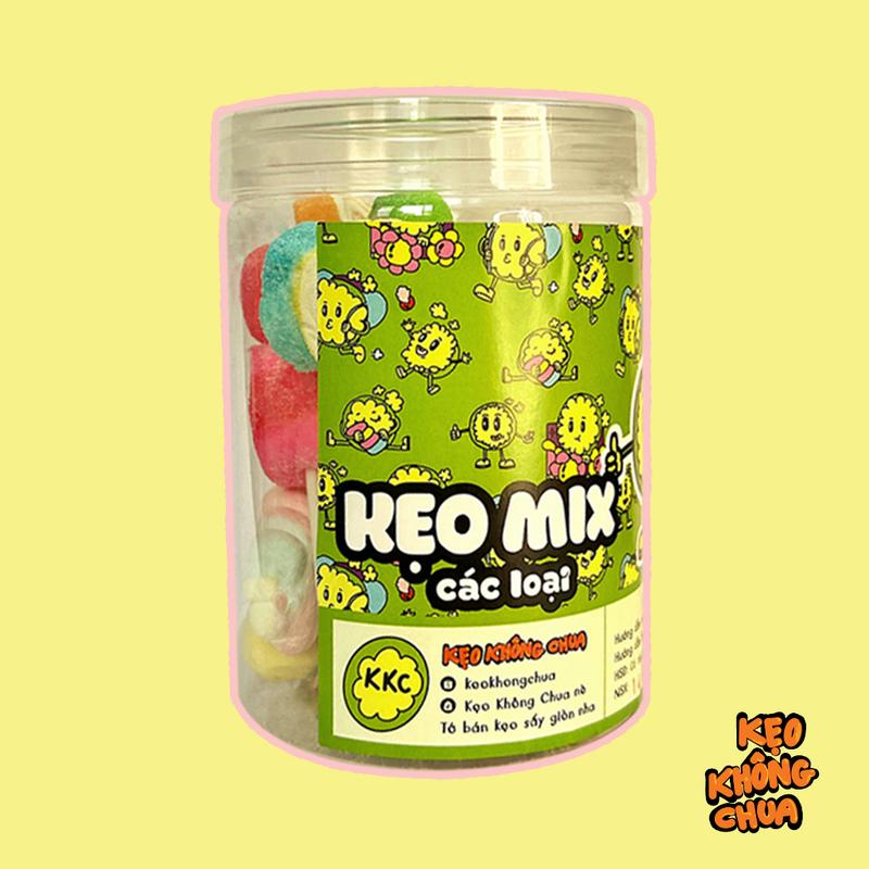 Kẹo MIX MIX sấy giòn - KẸO KHÔNG CHUA ăn vặt siêu ngon KKC