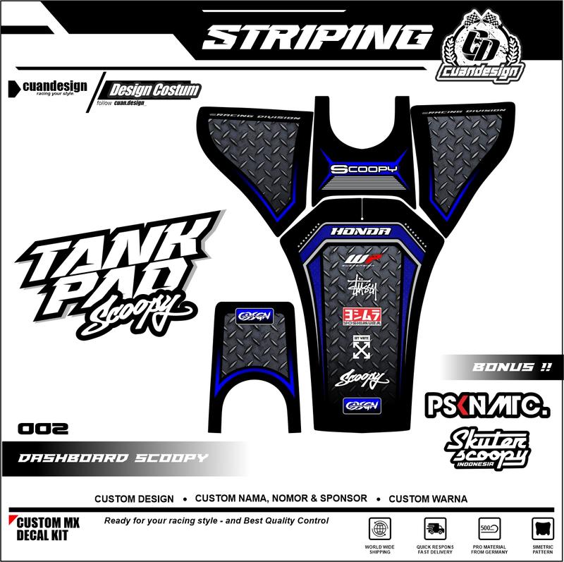 Stiker Striping Pelindung Dashboard Motor Scoopy 2020 2021 2022 - Motorcycle 1
