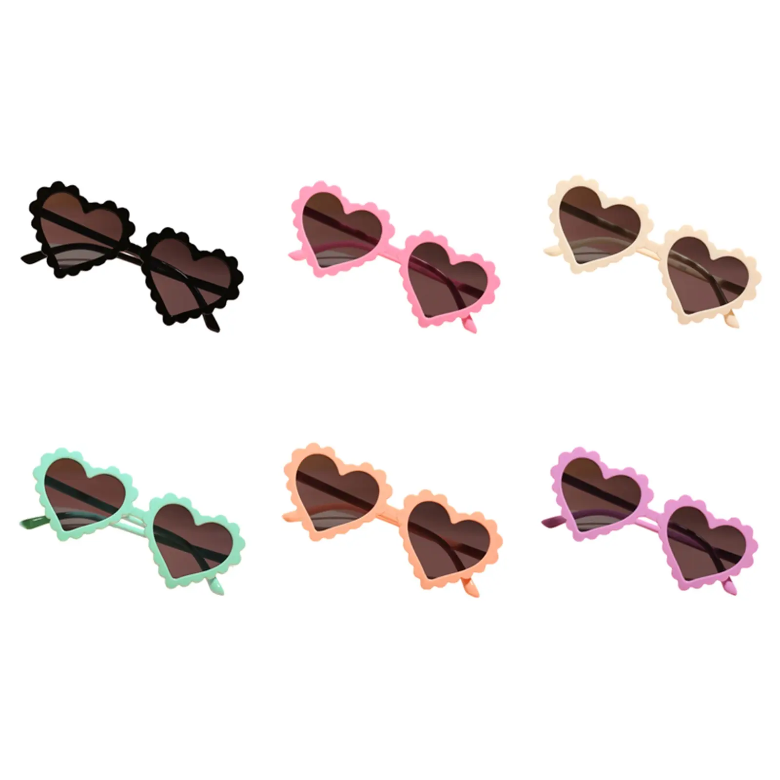 Children Heart Sun Shading Sunglasses, Children Heart-Shaped Anti Ultraviolet Sunglasses, Baby Love Glasses Advised Age:0-8 Years