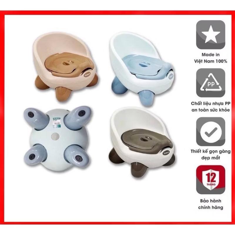 Bô Cho Bé Đi Vệ Sinh Cao Cấp Giúp Bé Tập Đi Vệ Sinh, Bô Gấu Hokori Có Ngăn Chứa Dễ Tháo Lắp Để Chùi Rửa nhựa Việt Nhật Voi bô đi kho thiết