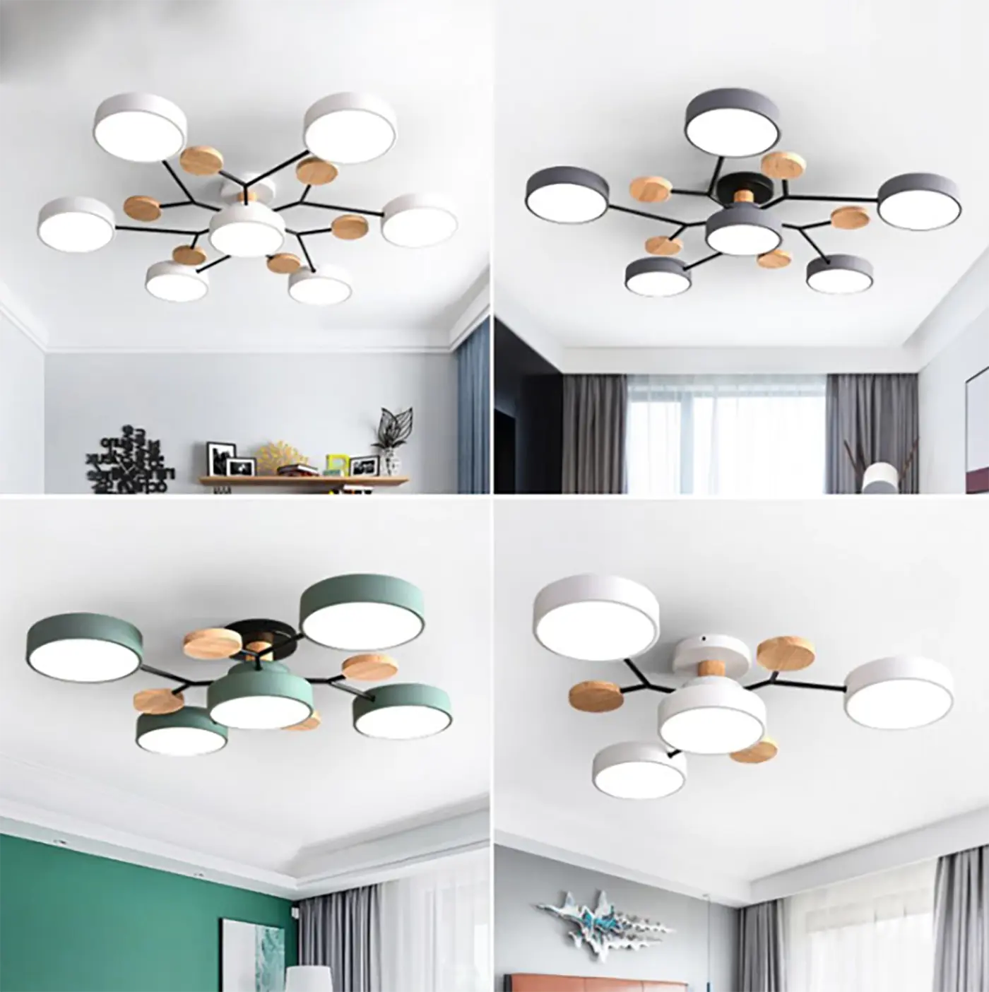 【สต็อกพร้อม 】โคมไฟเพดาน led 3สีไฟเพดานห้องนั่งเล่นโคมระย้าที่เรียบง่ายทันสมัยห้องนอนเพดานโคมไฟจี้ โคมไฟติดเพดาน