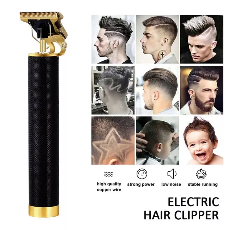 [BISA COD] Alat Cukur Rambut Elektrik Profesional, Alat Cukur Elektrik Profesional, Mesin Pemotong Jenggot dan Rambut Pria Gunting Sisir 4