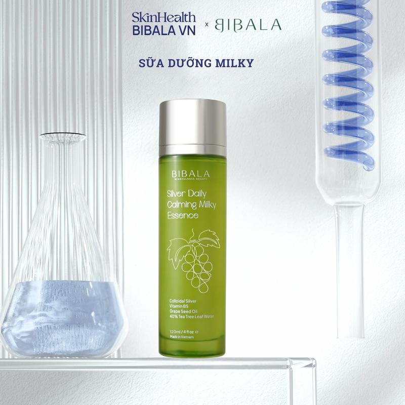 Sữa dưỡng keo bạc phục hồi, hỗ trợ ngăn ngừa hại khuẩn cho da tổn thương, nhạy cảm, SILVER MILKY DAILY CALMING MILKY ESSENCE 120ML