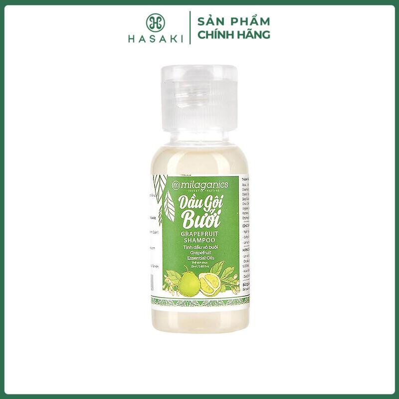  Dầu Gội Milaganics Tinh Dầu Bưởi Kích Thích Mọc Tóc 25ml Hasaki Sản Phẩm Chính Hãng 