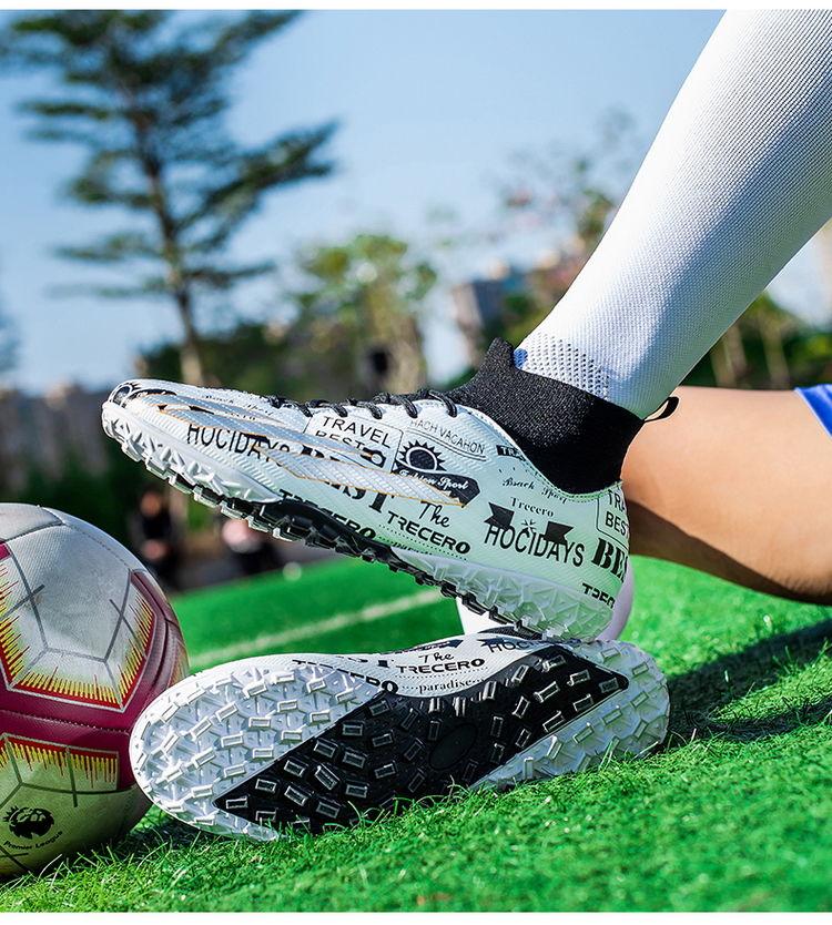 Product Introduction of Soccer Shoes Men's Adult Sports Soccer Shoes Long Broken Nail Training TF Boy Student Professional Short Studs Youth Sneakers 18