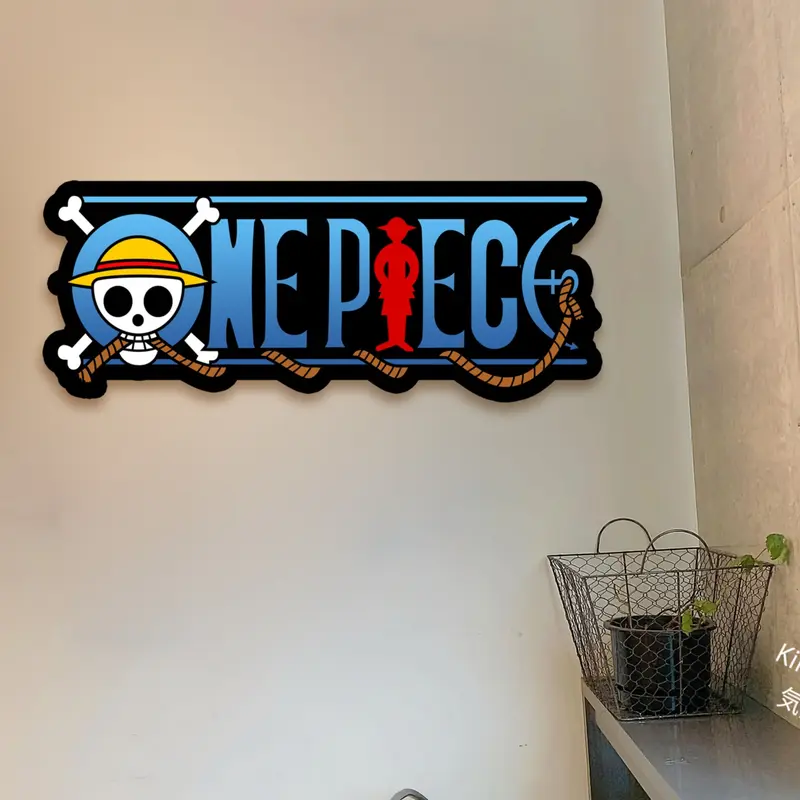 HIASAN DINDING ONE PIECE LUFFY GANTUNGAN DINDING ONE PIECE MUGIWARA LUFFY Dipasang di Dinding Kamar Tidur 0