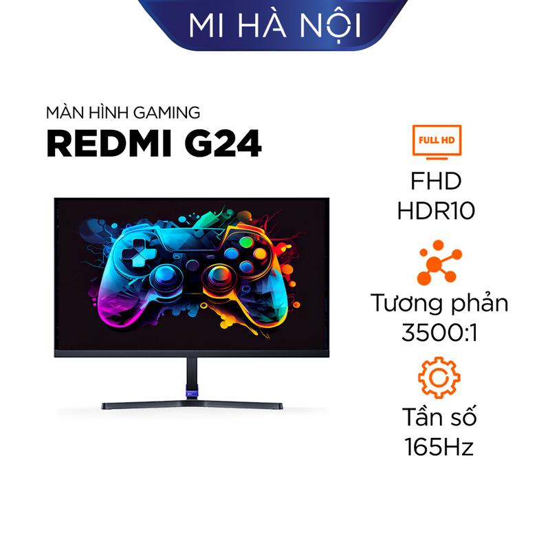 Màn hình máy tính Gaming Redmi G24 - Tốc độ 165Hz, thời gian phản hồi 1ms, HDR 10