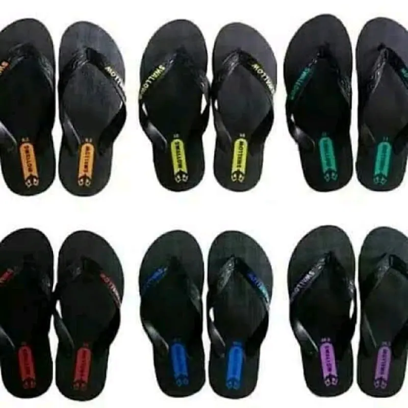 sandal swallow hitam sandal jepit pria dan perempuan 1