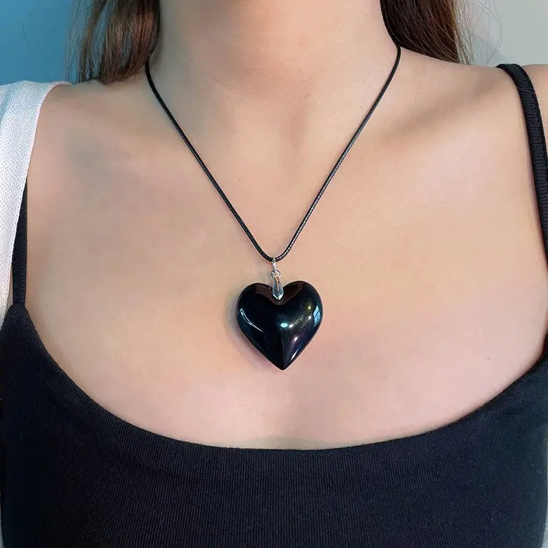 Mặt Dây Chuyền Mặt Đá Pha Lê Hình Trái Tim Lấp Lánh - Phong Cách Hàn Quốc Hot Trend TikTok 2025 | Phụ Kiện Thời Trang Đa Phong Cách, Quà Tặng Ý Nghĩa 3