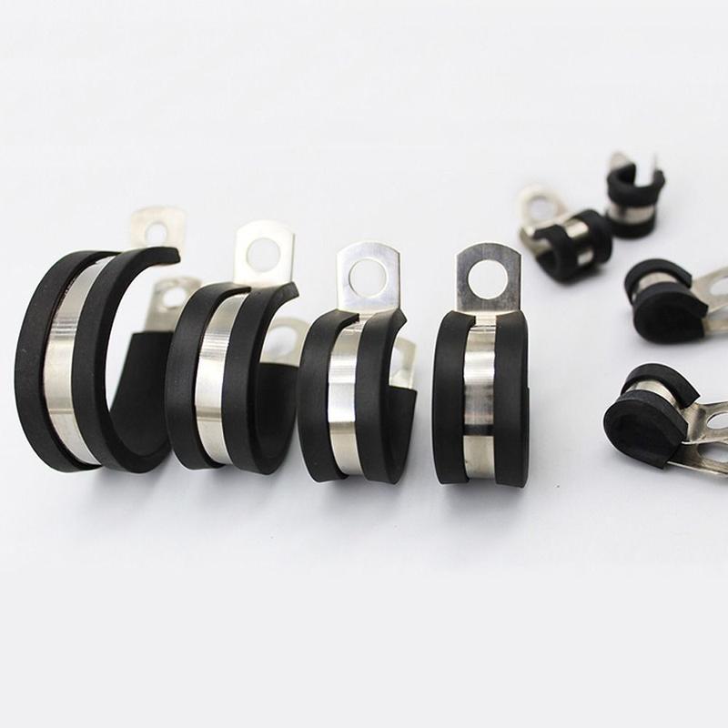 Product Introduction of High quality Metal Wiring Hose Clamp R-type Useful Pipe Mounting Fix Bracket Durable Cable Fasteners Hardware Electrical Fittings 15