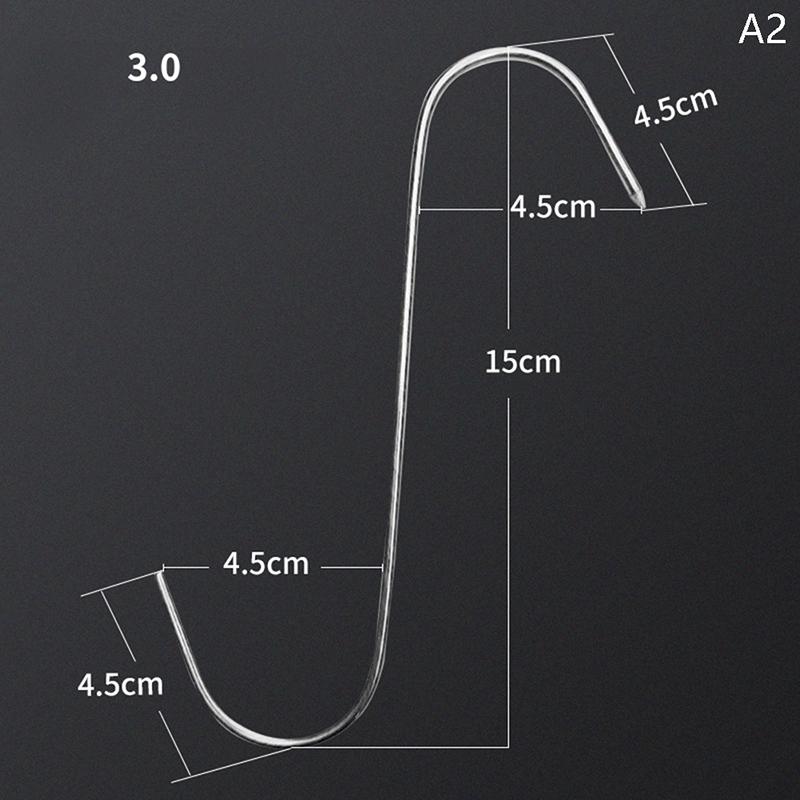 Product Introduction of [XKQ]10pcs S-shaped Hook Multi-function Stainless Steel Kitchen Tool Meat Roast Duck Hanger Hanging Organizer 32