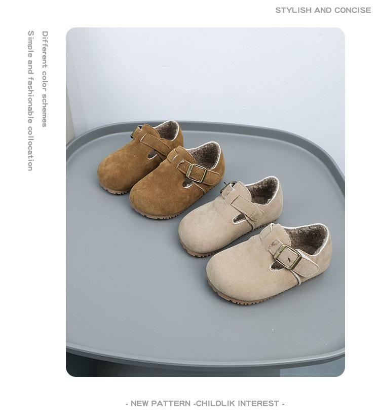 Product Introduction of Giày Da Đanh Bé Gái Birkenstock, Đế Mềm, Lót Lông Cừu, Hai Bông, Ấm Áp, Thích Hợp Cho Mùa Thu Và Mùa Đông, Trẻ Em Và Bé Gái, Hàng Mới Về Năm 2024 7