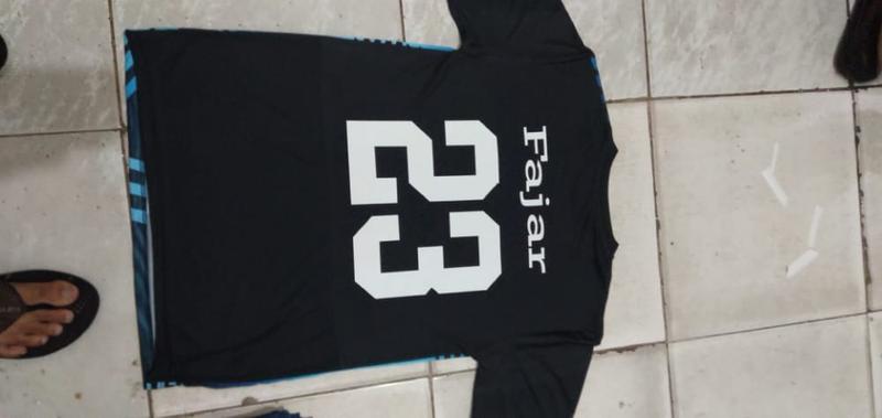 Product Introduction of TAMBAH NAMA DAN NOPUNG DENGAN SABLON POLYFLEX / SABLON STRIKA / SABLON STICKER / NAMESET CUSTOM NAMA SAJA Uniseks Baju Sport 3