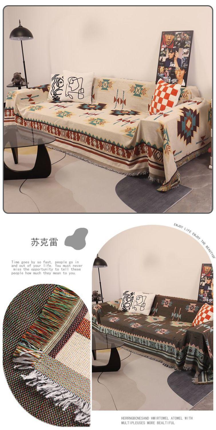 Product Introduction of INS Nordic sofa cover, Internet celebrity cover, all included, dust-proof, suitable for all seasons, universal sofa cover 23