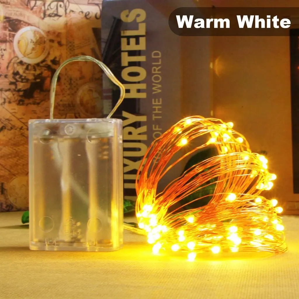 Lampu Hias Tumblr LED Fairy Light Tenaga Baterai 3AA / Lampu Kawat Dekorasi Natal String LED