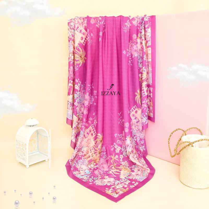 Hijab Motif Segiempat Ultrafine Voal GIA SERIES 4