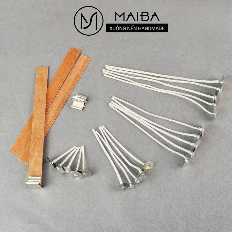 Bấc Gỗ Và Cotton Nguyên Liệu Làm Nến Decor Nến Nến Thơm Decor Phòng 2