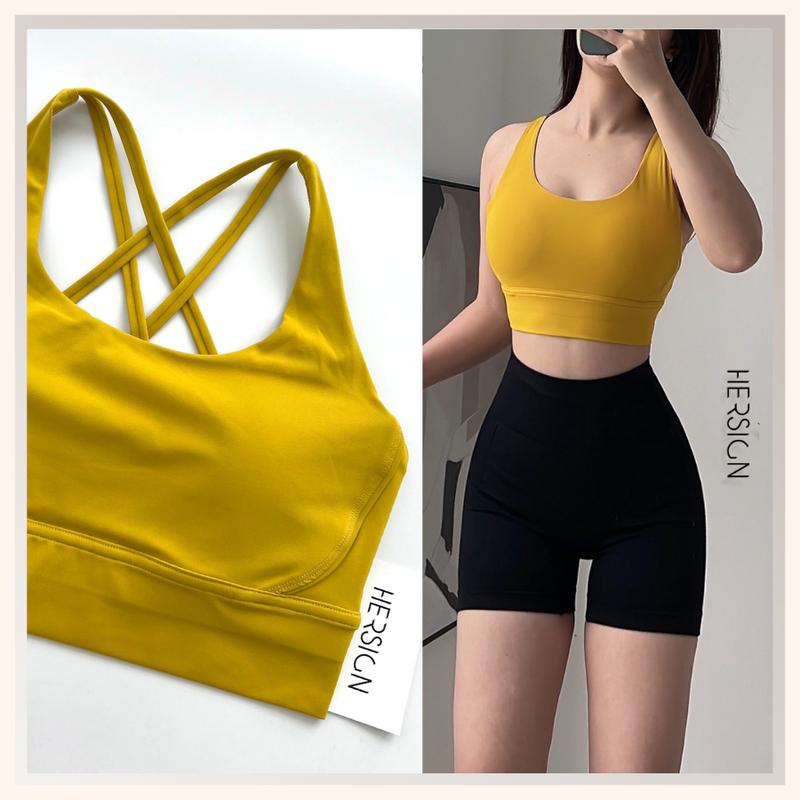 Product Introduction of Áo bra tập gym nữ Áo thể thao nữ tập yoga dây chéo lưng cao cấp HERSIGN-BRA34 19