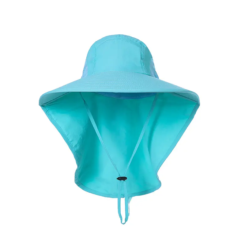 Mũ câu cá, mũ che nắng có thể tháo rời, tốc độ thoáng khí khô UV，Eibbkg sun protection hat, neck protection hat, integrated hiking fishing hat, outdoor breathable bucket hat, windproof large size-