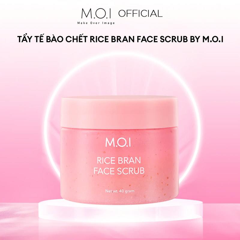 Tẩy tế bào da mặt RICE BRAN FACE SCRUB by MOI