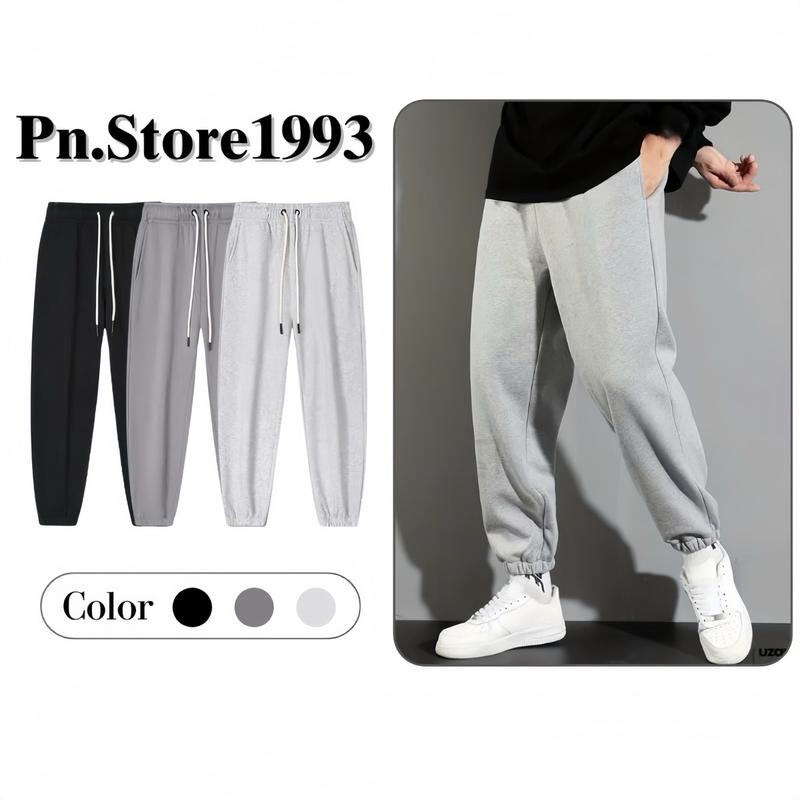 COMBO 2 Quần Nỉ Tăm Jogger PN.STORE Ống Rộng Nam Nữ Dây Rút Bo Chun Gấu, Quần Bom Thun Tăm Dày Dặn Mặc 4 Mùa Sport Tập Gym Tập Thể Dục Menswear Pants Ong Tổ Ong