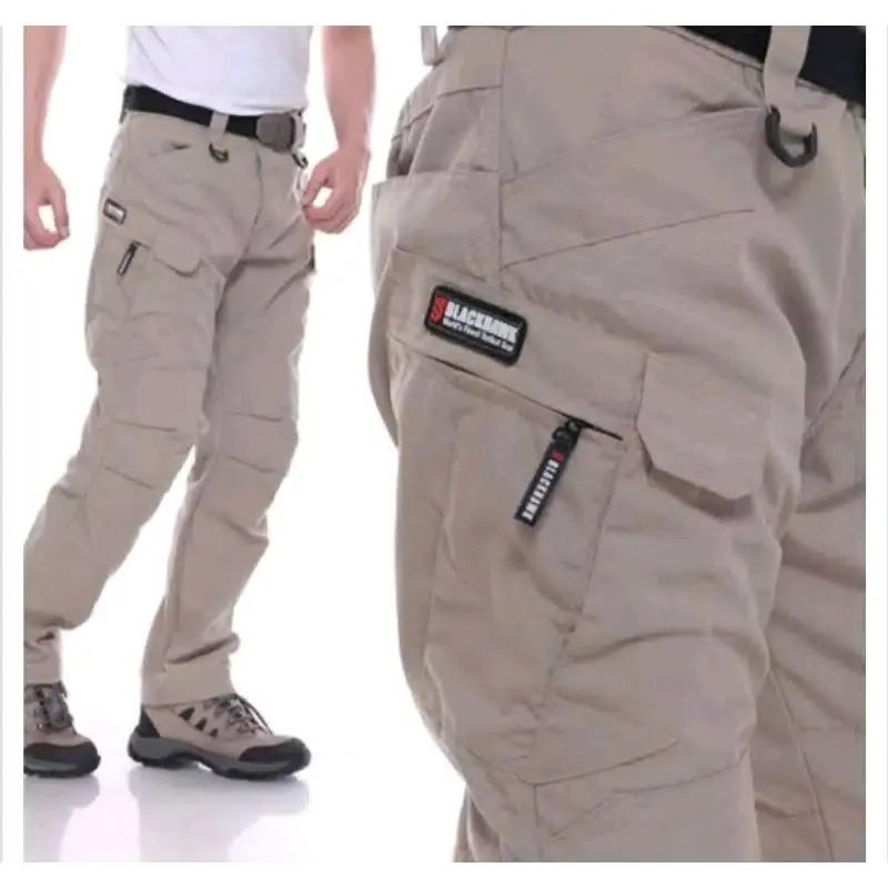 Celana tactical panjang cargo lapangan Outdoor