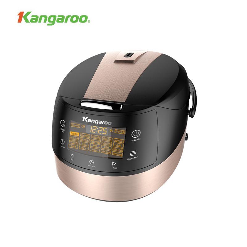 LIVE Bao bì xấu Nồi cơm điện tử 1.8L Kangaroo KG18DR8- công suất 860W lòng nồi chống dính phủ men sứ đa chức năng nấu