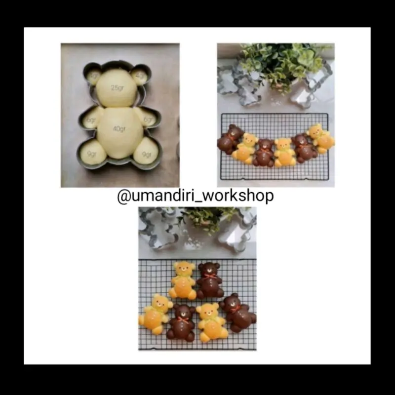 Ring Roti Karakter/Cetakan Cireng isi/Ring Karakter/Ring Kue/Ring Hotdog/Ring burger Bulat Cetakan Set 3