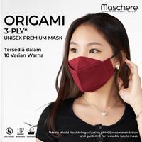 Gambar Maschere Masker Kain 3-Ply Model Origami - Peach dari Maschere Indonesia Kab. Sleman 1 Tokopedia