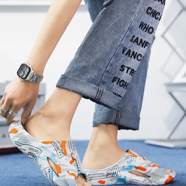 [ QC] Dép Nam, nữ mùa hè chống trơn chống trượt , Dép cao su đúc, size kép Slipper DéP Đế Bằng Nhung 3
