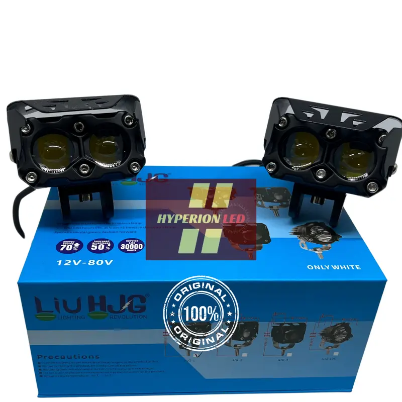 LAMPU TEMBAK MOTOR/MOBIL LED HJG SQL High Low 60W 1 MATA, 2 MATA, 3 MATA Car Motorcycle 2