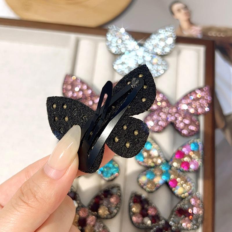 Product Introduction of Sweet Cool Butterfly BB Clip Fashion Shining Personalized High Quality Hairpin Exquisite Light Luxury Advanced Sense Gifts Headwear 25