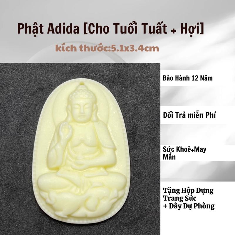 Phật Bản Mệnh Hạt Tagua Ngà Voi Cho Đủ 12 Tuổi Đá Phong Thuỷ Nguyễn Lợi Tự Nhiên, Sắc Nét Tinh Tế Kèm Dây Đeo Và Hộp Đựng Trang Sức. Có Thể Làm Móc Khoá Trang Trí Nhà Decor Decor Phòng
