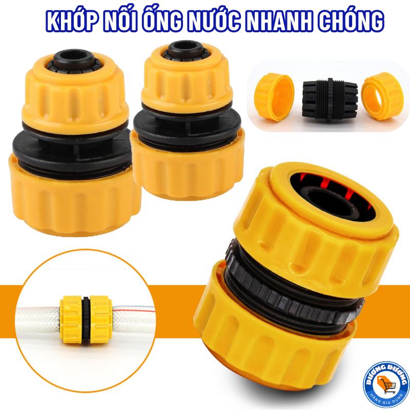SET 2 Khớp Nối Ống Nước Nhanh Chóng - Đầu Nối Dây Ống Nước Bằng Nhựa PVC Cứng Cáp Từ Phi 14mm Đến Phi 30mm