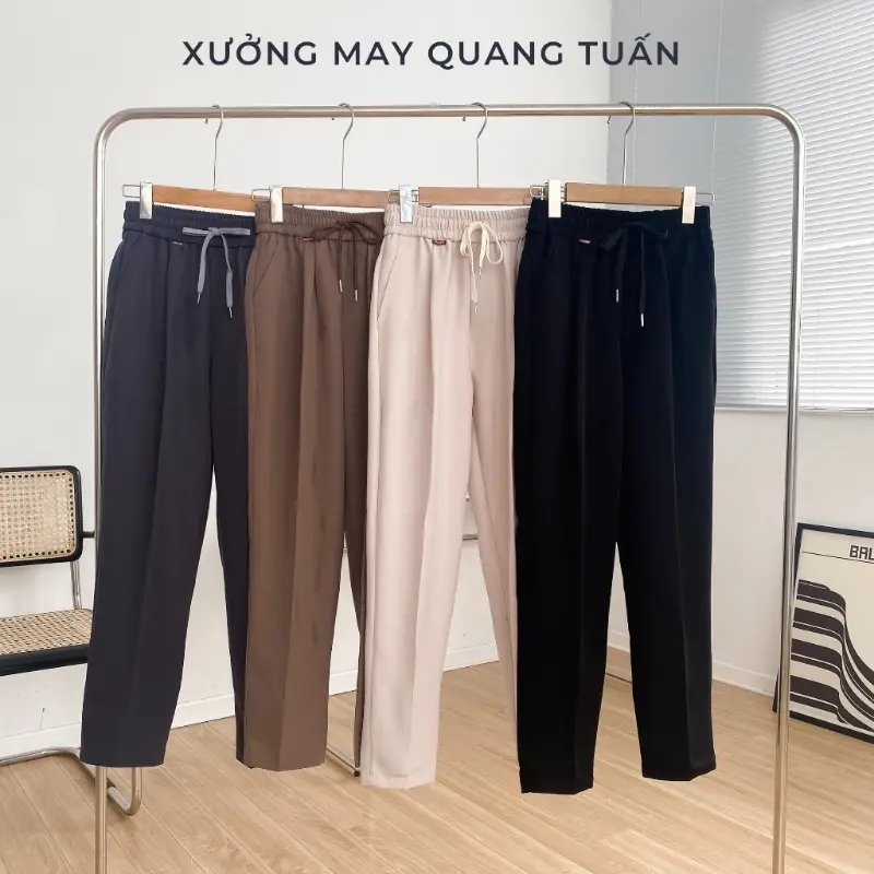 Mùhè phong cách mới [ Có BIGSIZE ] Quần âu nam cao cấp XMQT đai chun co giãn Hàn Quốc ống đứng dáng âu chất tuyết hàn phong cách công sở Menswear Pants