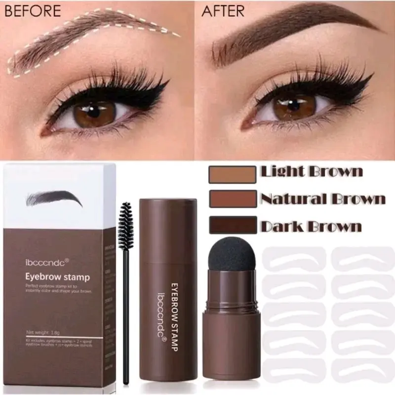 (bundling 3pics) Eyebrow powder, cetakan alis isi 12model+tali, concealer (paket ngalis hemat, lengkap) 2