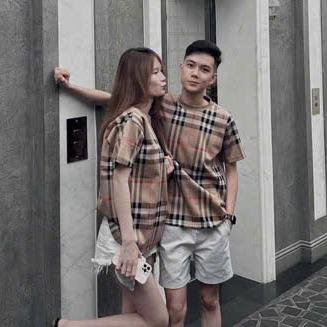 Set Áo Phông Kẻ Toàn Thân Mix Cùng Quần Short Jean Hở Túi - Women [hàng mới về] Women 1