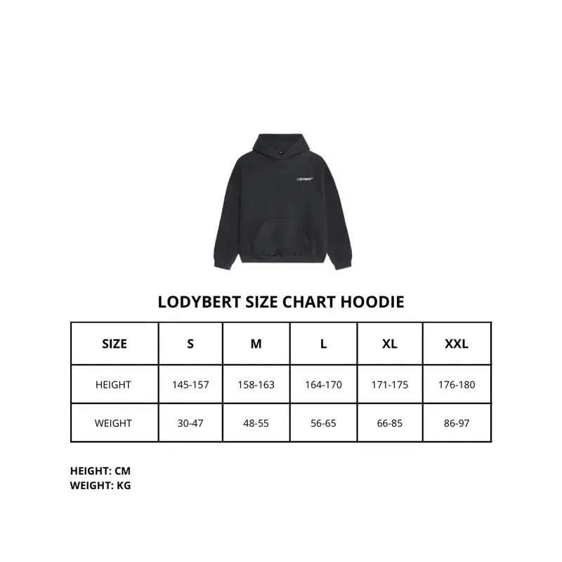 Lodybert Hoodie Pullover Boxy Basic Misty 4
