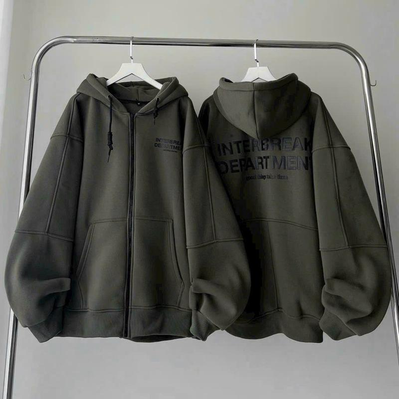 Product Introduction of [ẢNH THẬT-CÓ SẴN] Áo Khoác Nỉ Hoodie Zip INTERBREAK Nhiều Màu Form Rộng Unisex Nam Nữ - Áo Hoodie dây kéo Jaystoree áo  hoodie Top 25