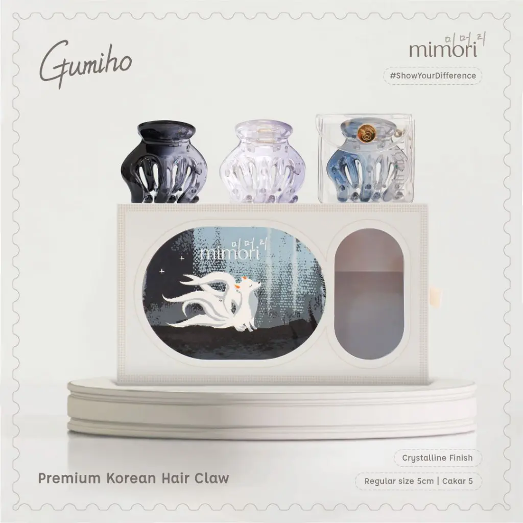 Mimori Korean Hair Claw - Gumiho (Crystalline) Isi 3