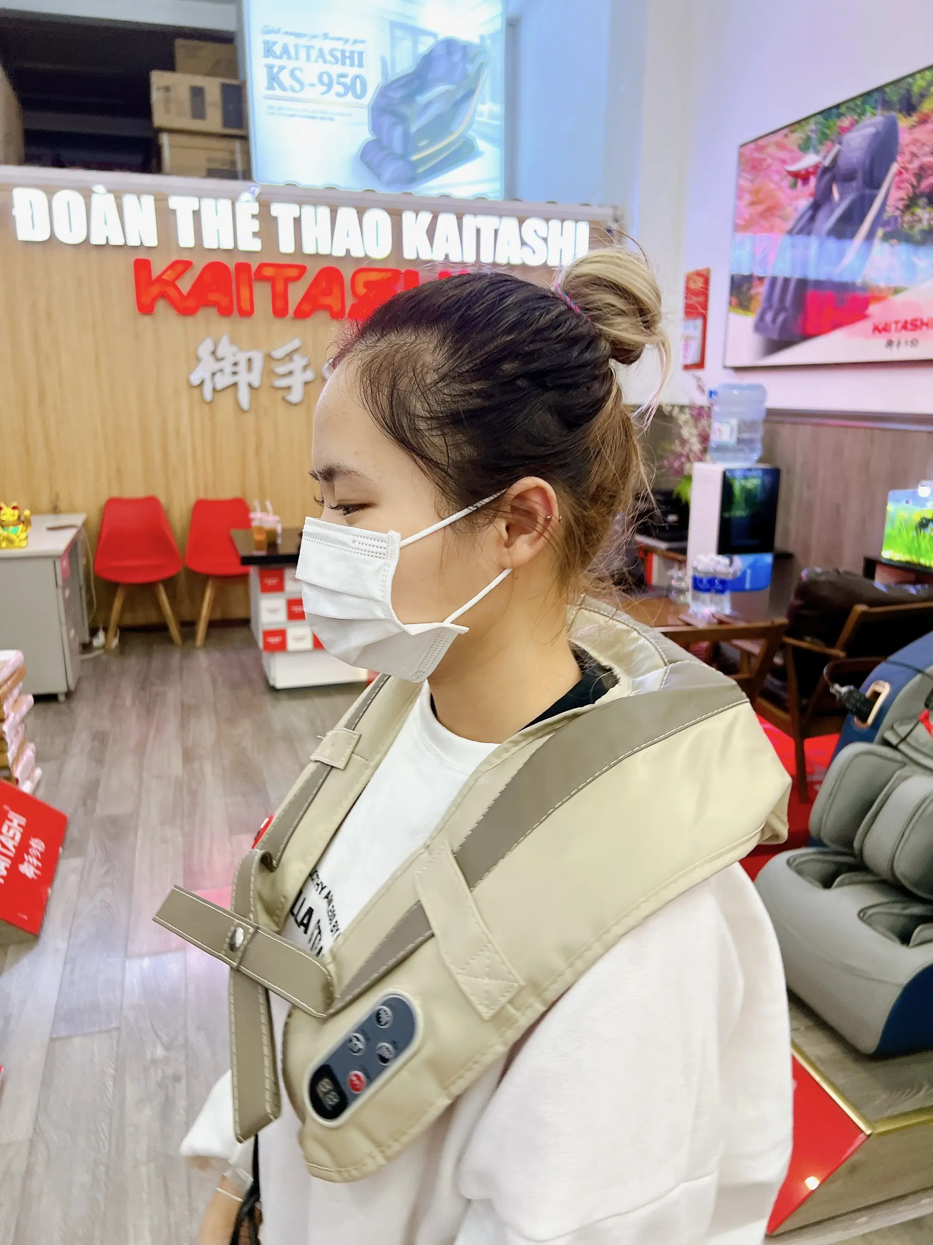 Đai Massage Cổ Vai Gáy Cao Cấp Fujikima FJ-264K Chính Hãng