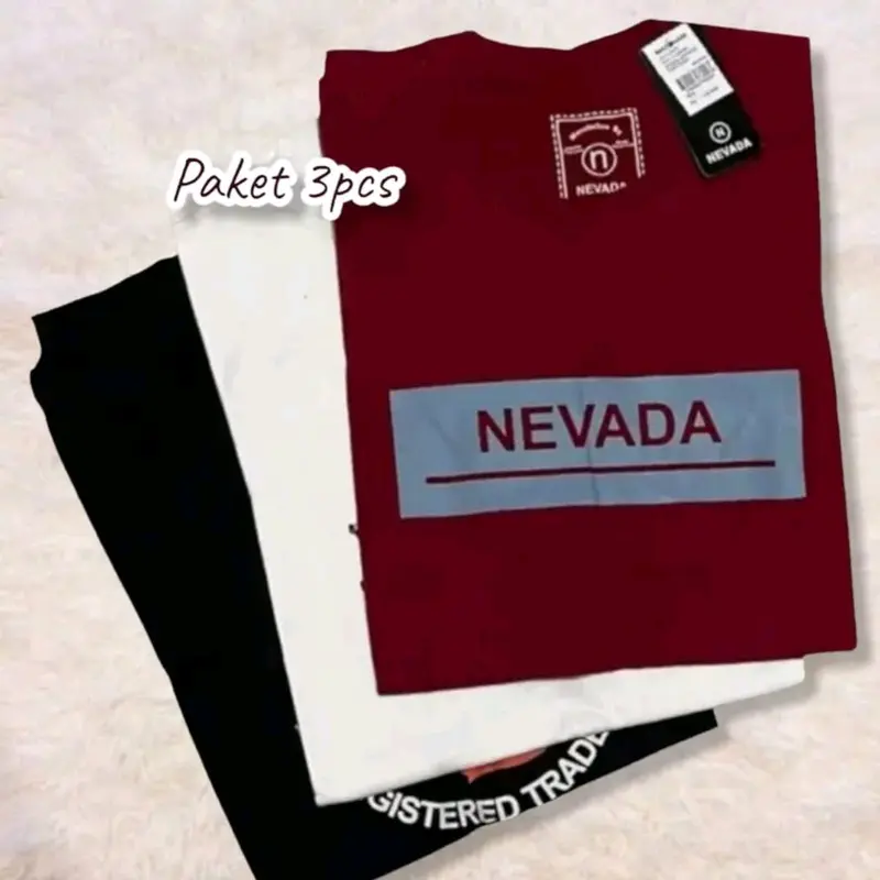 paket 3 pcs kaos nvvdaa bahan full katun combed 0
