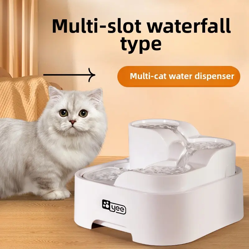 Pet Industry Internet Celebrity Model! Cross-border Direct Mail Cat and Dog Automatic Water Feeder, Circulating Fresh Water for Super Peace of Mind